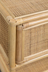 Table de chevet en rotin Yivisc - détail