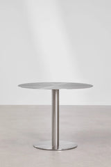 Table ronde XIREN — Acier inoxydable