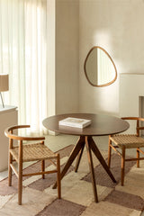 Table ronde Sekiz Bois Foncé