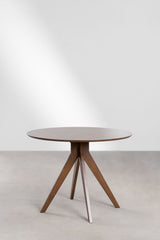 Table ronde Sekiz Bois Foncé ambiance