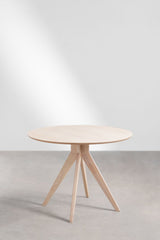 Table ronde Sekiz Marron cendré clair ambiance