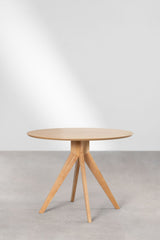 Table ronde Sekiz Bois Naturel ambiance