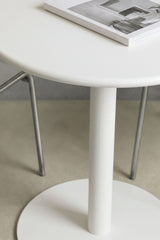 Table Mizzi Ø70 blanc glaciaire