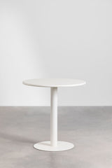 Table Mizzi Ø70 blanc glaciaire