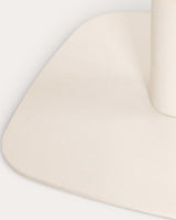 Table haute Zoilo blanc egg white