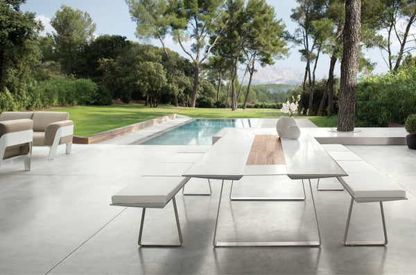 Banc extensible Extrados - medium — Alu & Vinyle blanc
