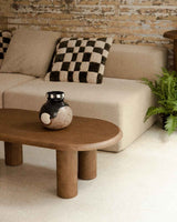 Table basse ovale Alhie - vue salon