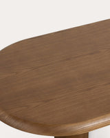 Table basse ovale Alhie - vue dessus