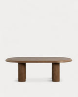 Table basse ovale Alhie - détail pieds