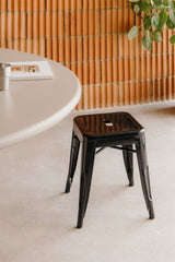 Tabouret bas Lix - Noir - Sklum - vue 2