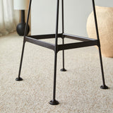 Tabouret haut DIEGO — Frêne et métal noir