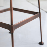 Tabouret haut DIEGO — Frêne et métal
