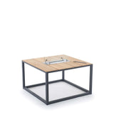 Table basse Fire — Carrée avec orifice et brasier