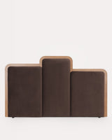Tête de lit Saulo marron chocolat 180 cm