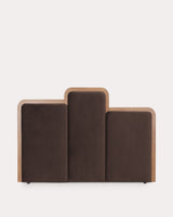 Tête de lit Saulo marron chocolat 160 cm