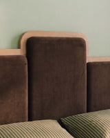 Tête de lit Saulo marron chocolat 180 cm