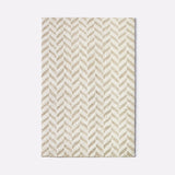Herringbone White Tapis