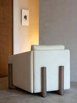 Fauteuil Timber — Crème