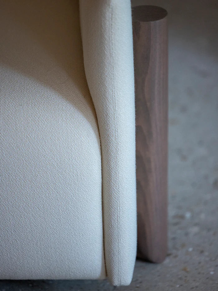 Fauteuil Timber — Crème