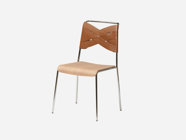 Chaise Torso — Oak/Cognac