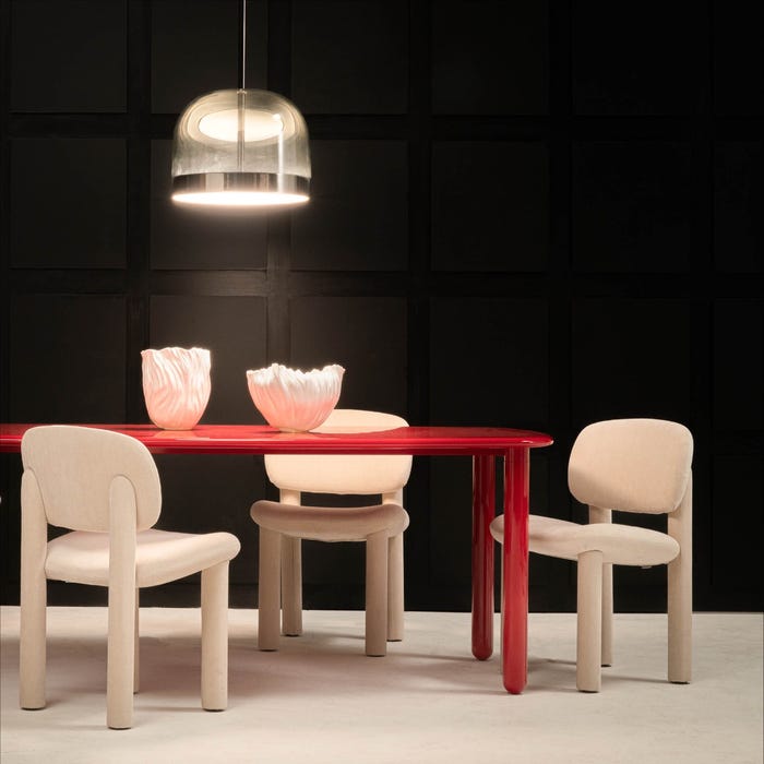 Table de diner Tottori — Ruby red