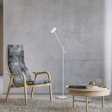 Lampadaire TYSON — Inclinable blanc