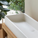 Pegase - Vasque rectangulaire en terrazzo l. 90 cm - ambiance