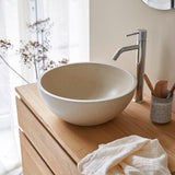 Vasque ronde MICHA — Terrazzo crème