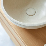 Vasque ronde MICHA — Terrazzo crème