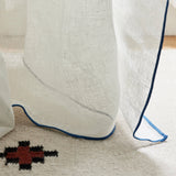 Voilage panneau SHADOW — Blanc pur