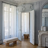 Voilage panneau SHADOW — Blanc pur