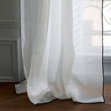 Voilage panneau SHADOW — Blanc pur