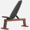 Weightbench Noyer Cuir Noir - vue détail 3