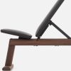Weightbench Noyer Cuir Noir - vue détail 6