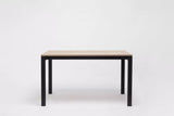 Table Punto à rallonge 100x100cm Noir — Hêtre teinté