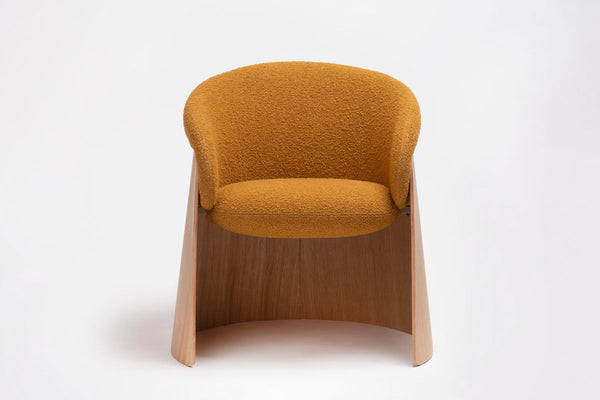 Chaise Ginger — Tissu K Bouclé blanc
