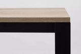 Table Punto à rallonge 100x100cm Noir — Hêtre teinté