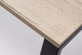 Table Punto à rallonge 100x100cm Noir — Hêtre teinté