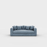 Canapé Bellechasse light — Velours strié Denim
