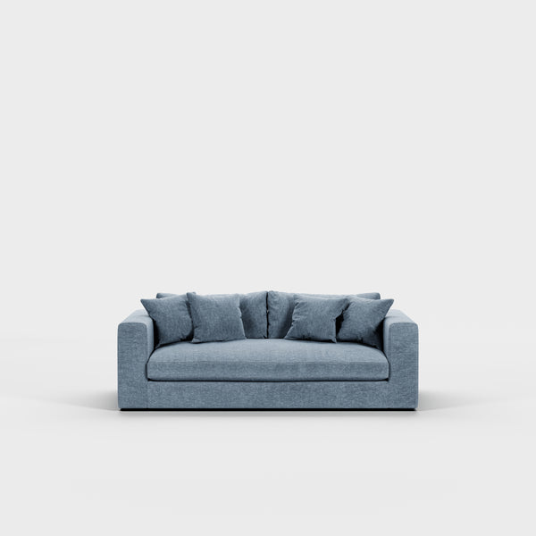 Canapé Bellechasse light — Velours strié Denim