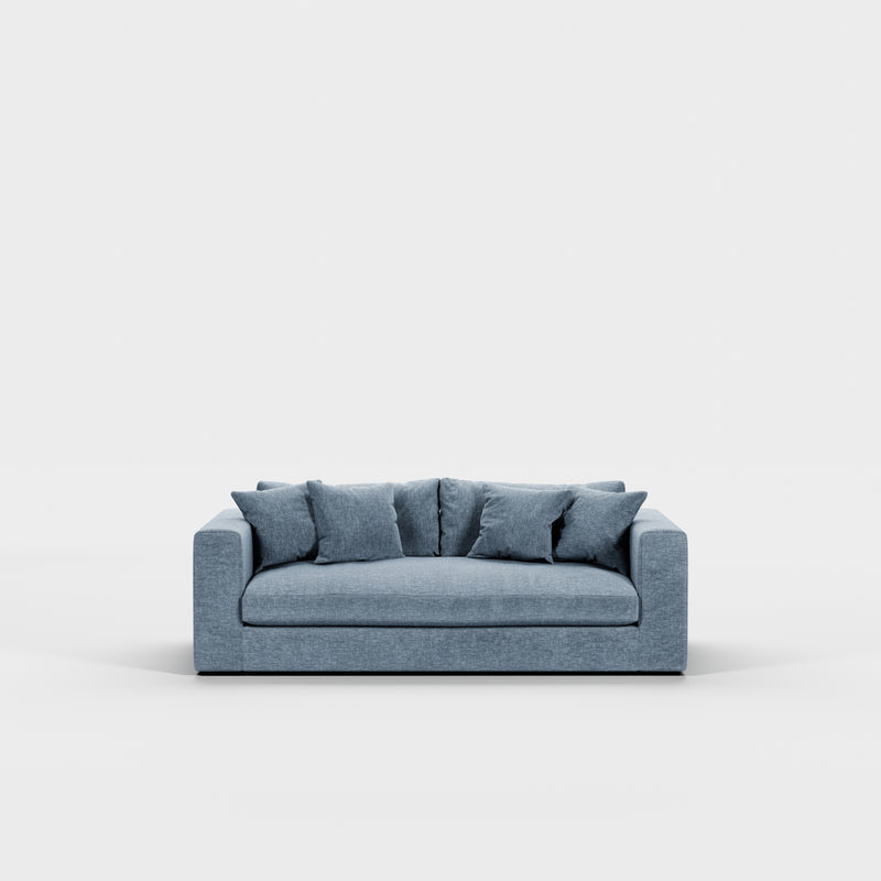 Canapé Bellechasse light — Velours strié Denim