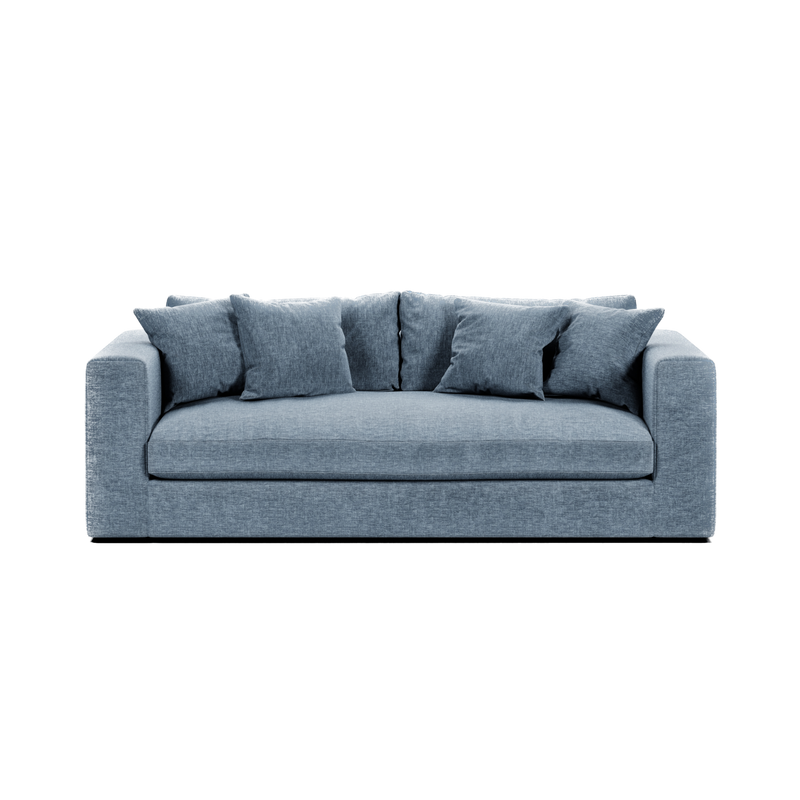 Canapé Bellechasse light — Velours strié Denim