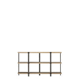 Etagère Zigzag — Natural oak, brass