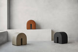 Pouf Curved — Light brown