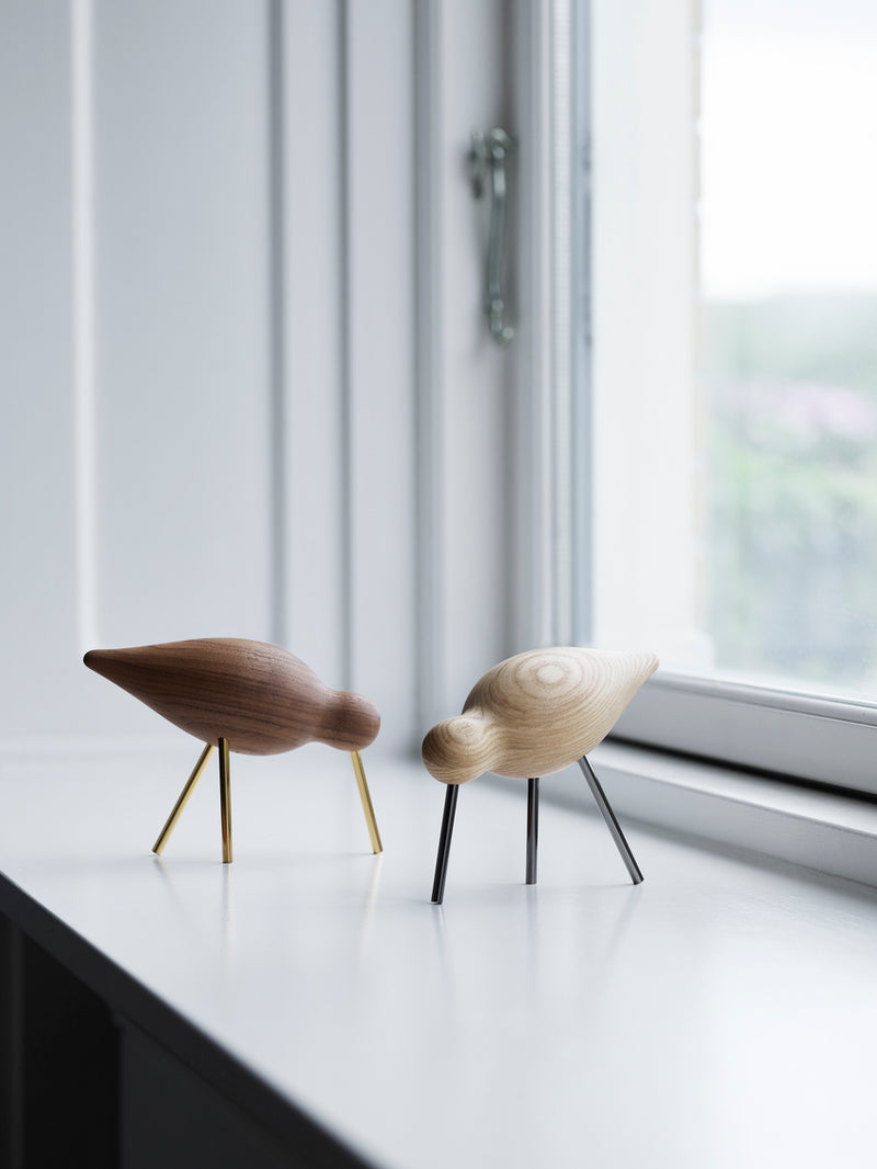 Presse-papier Shorebird Walnut — Brass