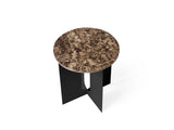 Table d'appoint en marbre Androgyne — Emperador noir