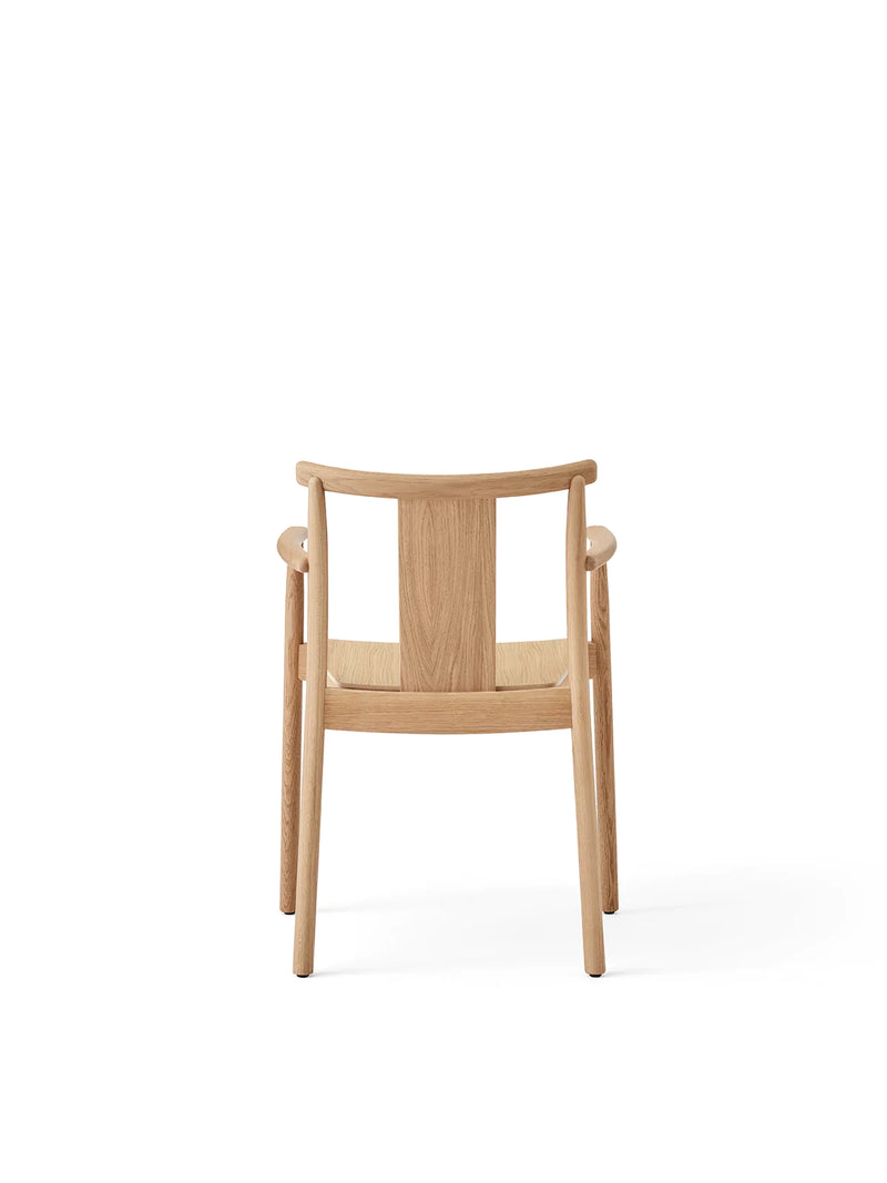 Chaise de dîner accoudoirs Merkur — Chêne clair