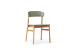 Chaise Herit Oak — Dusty Green