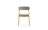 Chaise Herit Oak — Dusty Green
