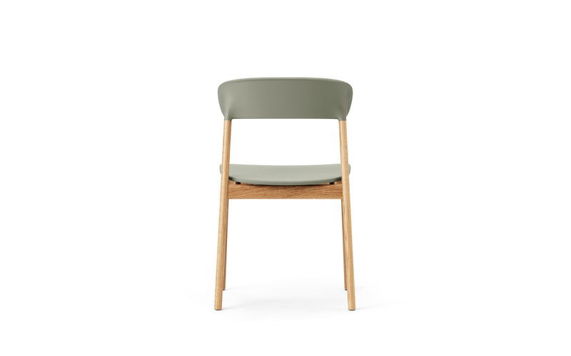 Chaise Herit Oak — Dusty Green